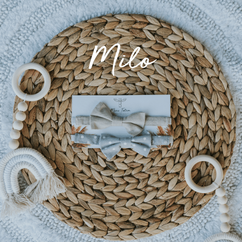 Cotton-linen Bow Ties - Milo
